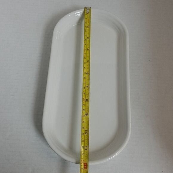 Fiestaware Fiesta CERAMIC Bread Tray Server Plater Dish Plate White - Picture 7 of 15